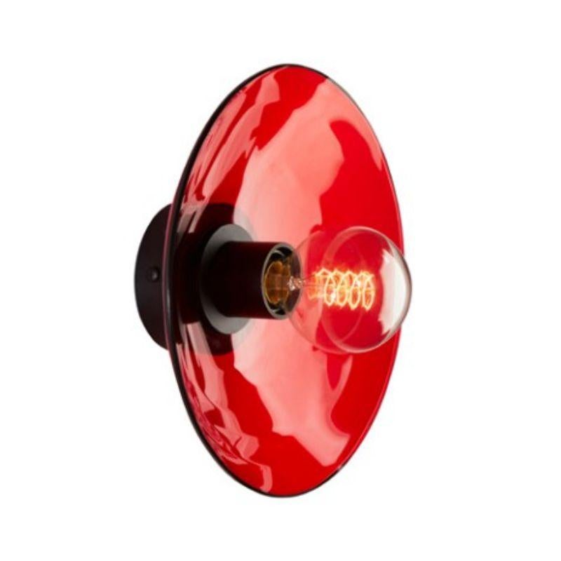 Acid Red Zénith Wall Light, XS by RADAR
Materials: Translucent thermoformed glass, metal.
Dimensions: depth 15 x diameter 25 cm.

Also available: In red, yellow and green. Base available in black metal or solid oak.

All our lamps can be wired