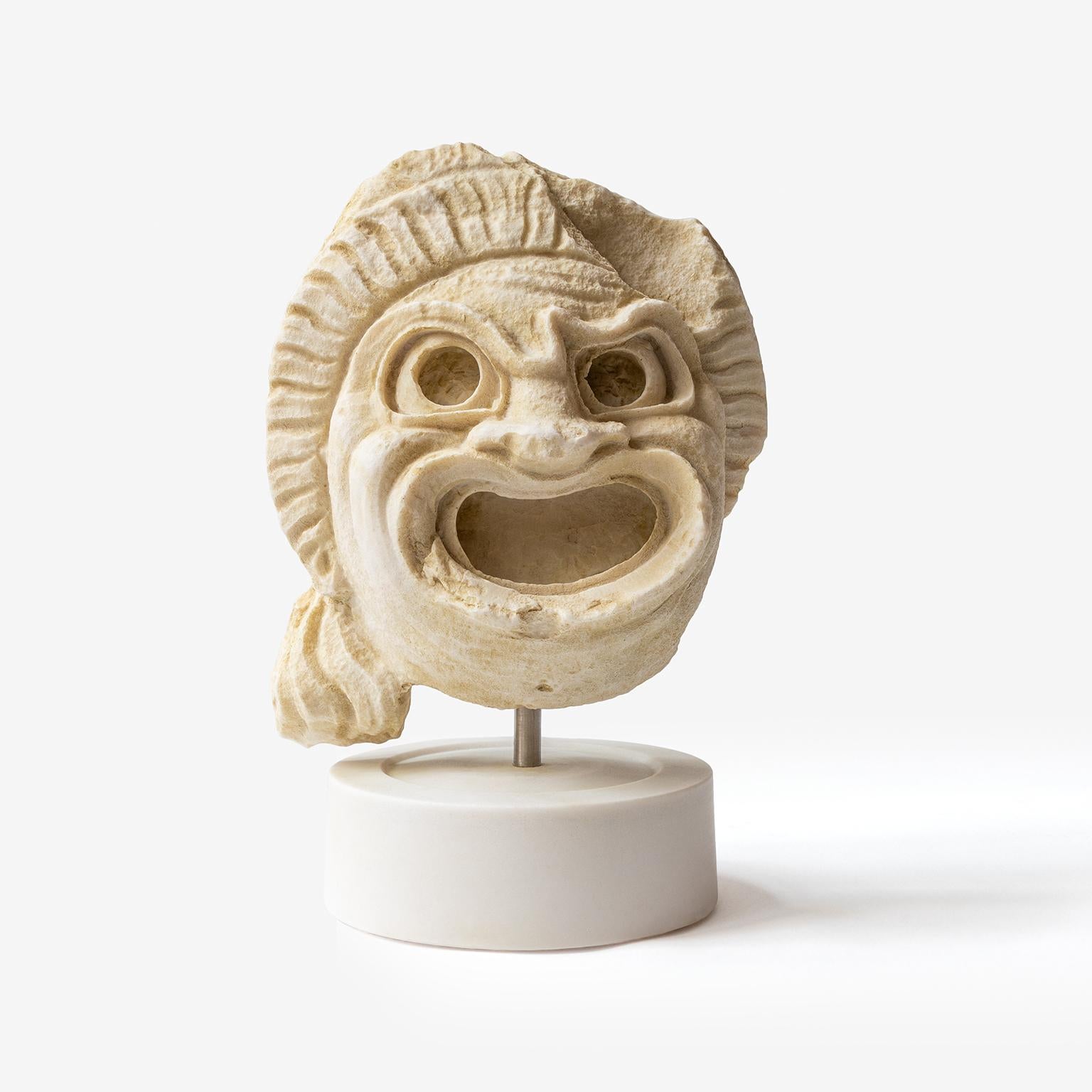 Antike römische Theathre-Maske Myra Nr:1, Skulptur (Türkisch) im Angebot