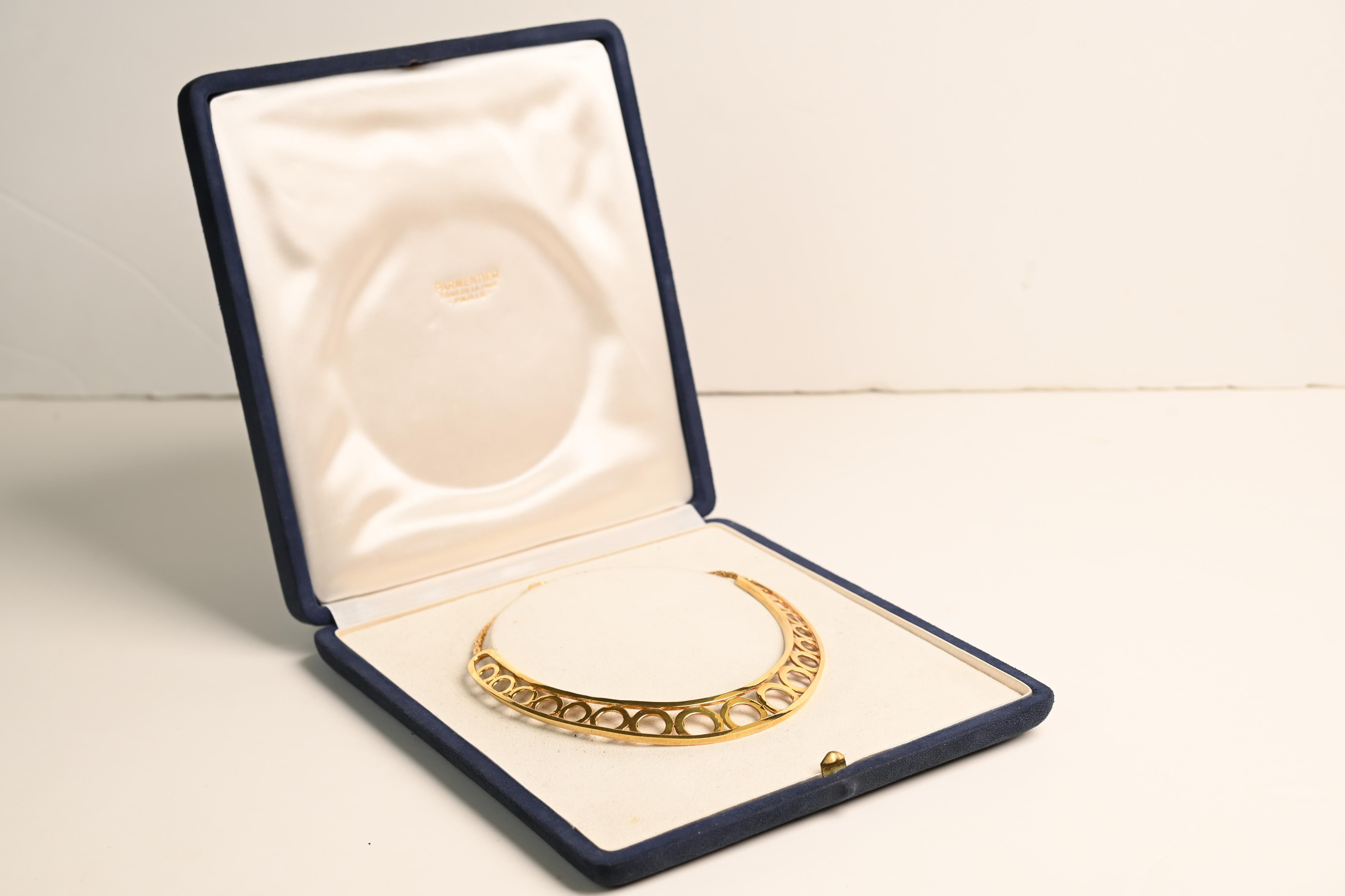 Women's A.Cipullo Collar Link Necklace, 18k Yellow Gold For Sale