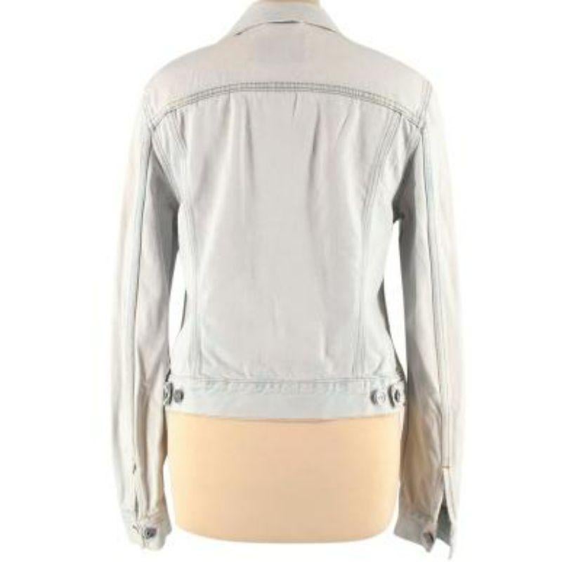 Acne Bleached Wash Denim Jacket For Sale 2