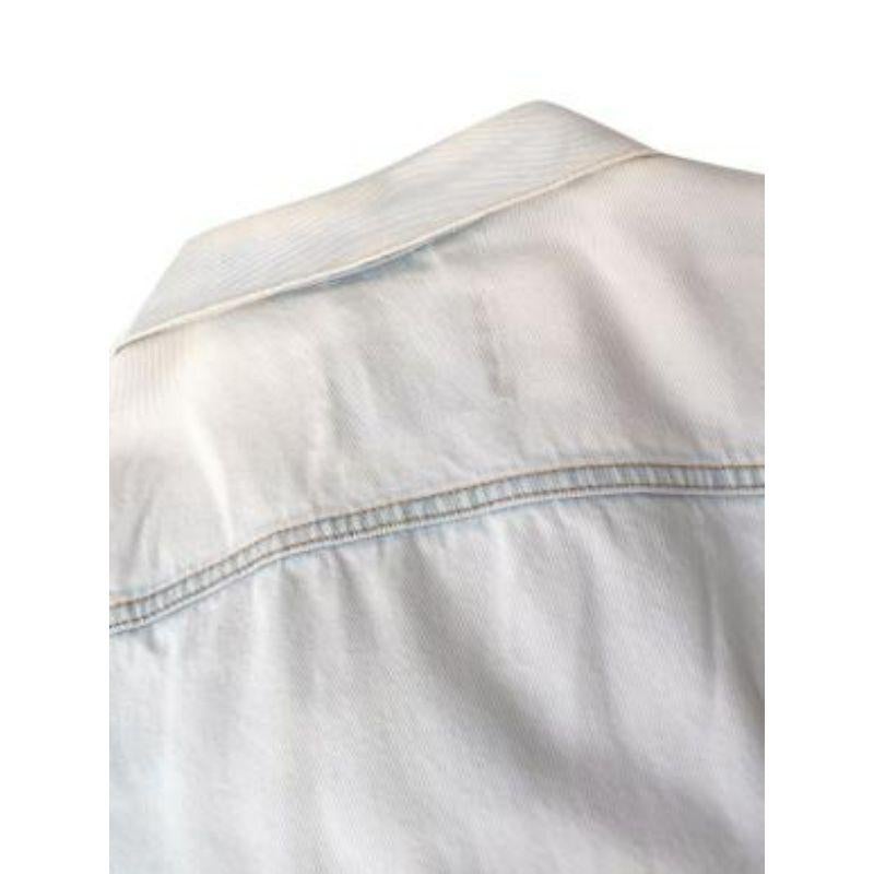 Acne Bleached Wash Denim Jacket For Sale 4