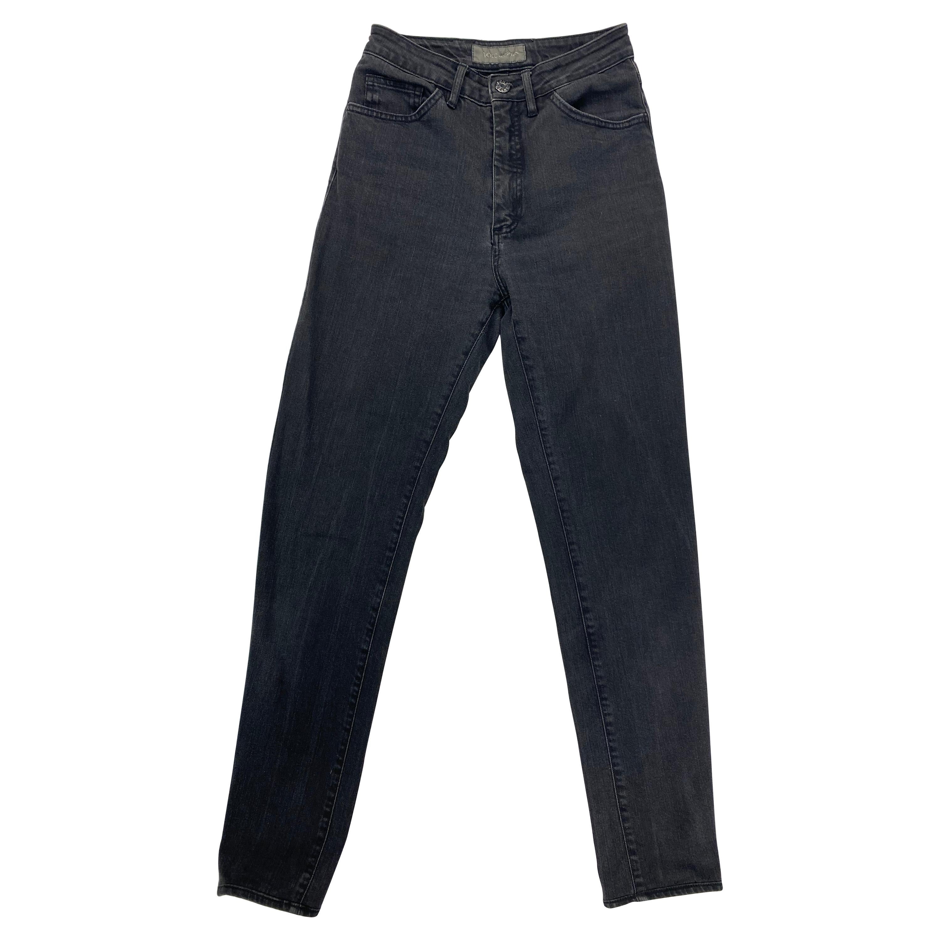 Acne Jeans Grey Skinny Denim Pants, Size 29/ 34 For Sale at 1stDibs