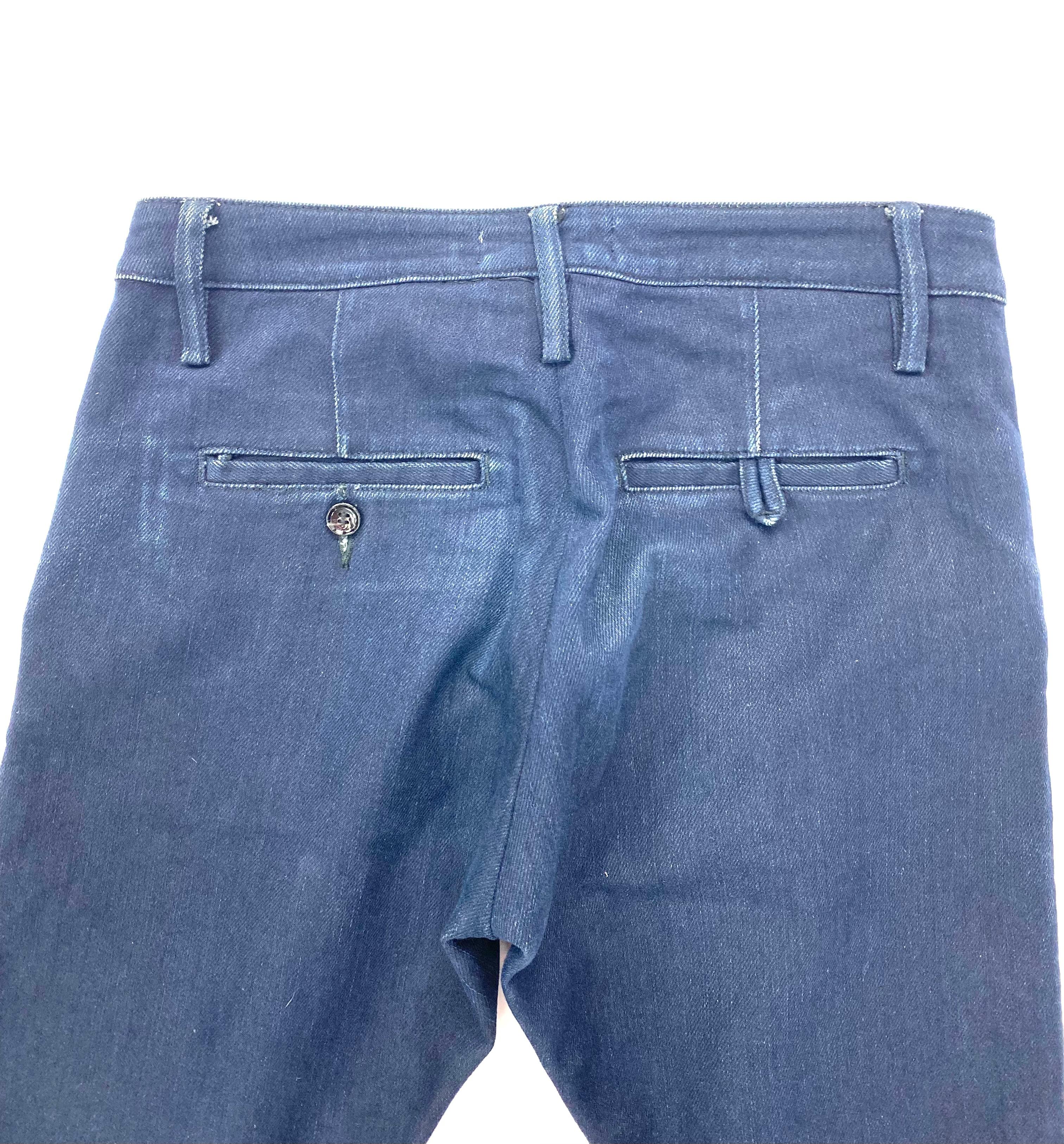 Acne Joy Sharp Blue Denim Jeans Pants, Size 25/32 In Excellent Condition For Sale In Beverly Hills, CA