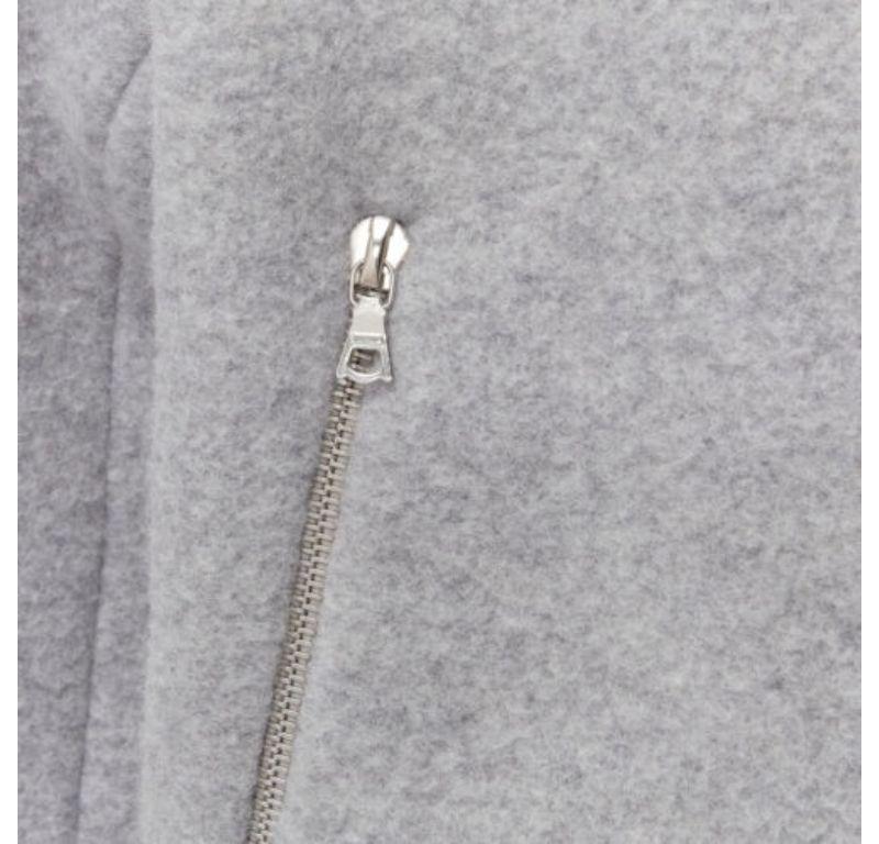 ACNE STUDIOS 2016 Azura Blanket grey wool blend heavyweight bomber jacket FR36 S 1