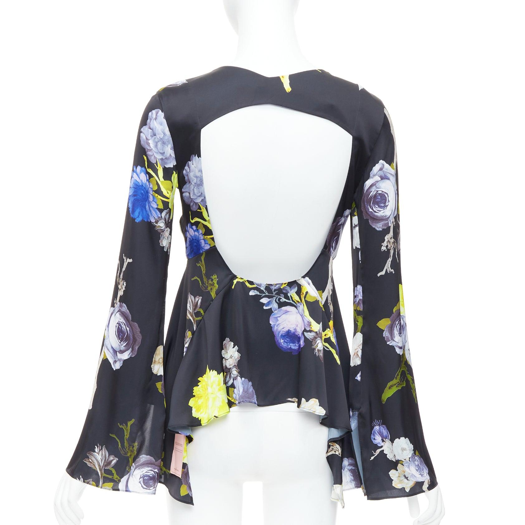 ACNE STUDIOS 2017 Bahari top acampanado de seda floral morado negro FR34 XS
Referencia: ECLO/A00025
Marca: Acne Studios
Model No: Bahari
Colección: AW2017
Material: Poliéster
Color: Negro, Multicolor
Patrón: Floral
Cierre: Botón
Detalles
