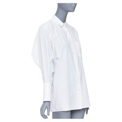 ACNE STUDIOS 2017 Bai Soft Pop white cotton 3D exaggerated sleeves shirt FR34 XS
