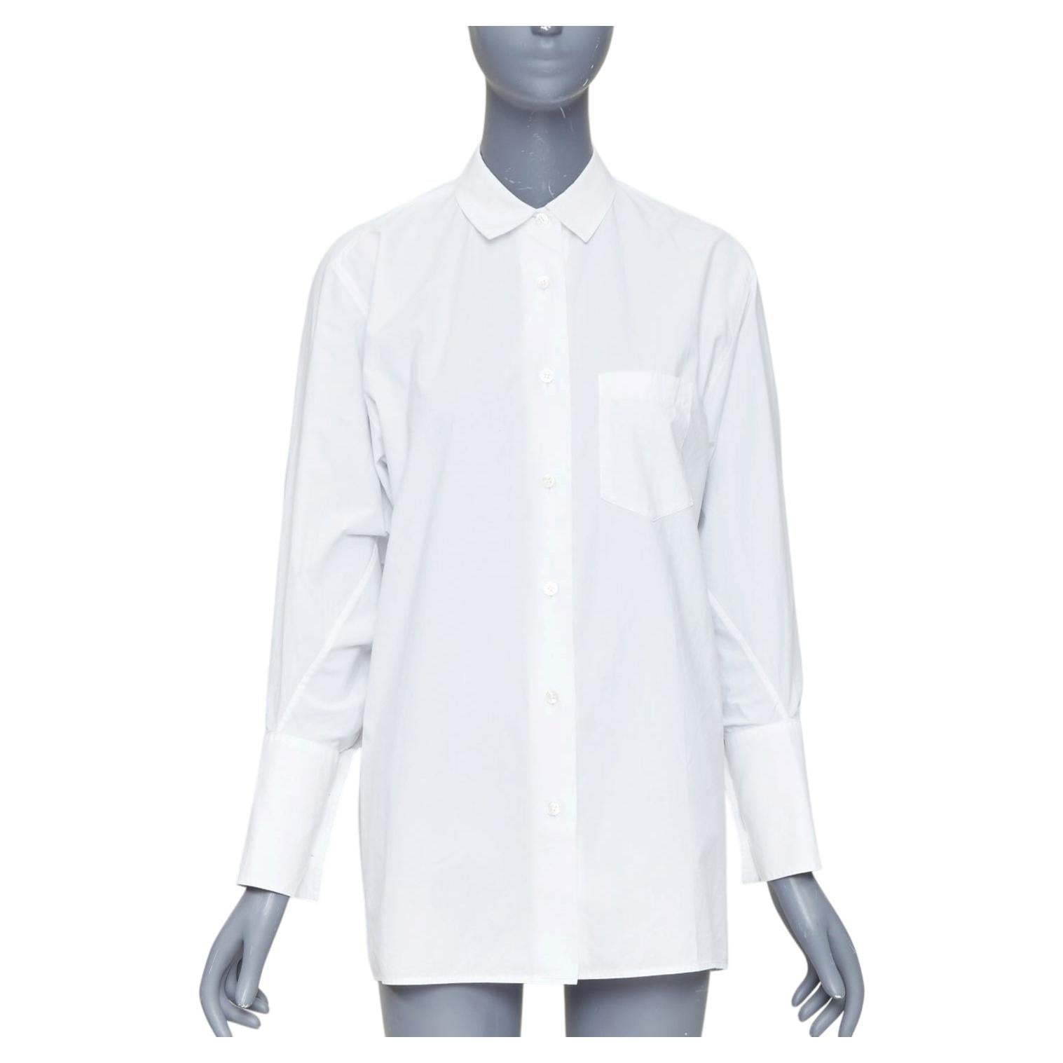 ACNE STUDIOS 2017 Bai Soft Pop white cotton 3D exaggerated sleeves shirt FR34 XS