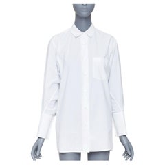 ACNE STUDIOS 2017 Bai Soft Pop white cotton 3D exaggerated sleeves shirt FR34 XS
