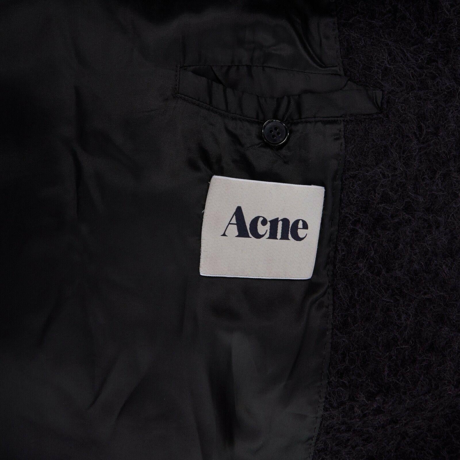 ACNE STUDIOS AW11 Sylvia black wool blend belted voluminous oversized coat FR34S 5