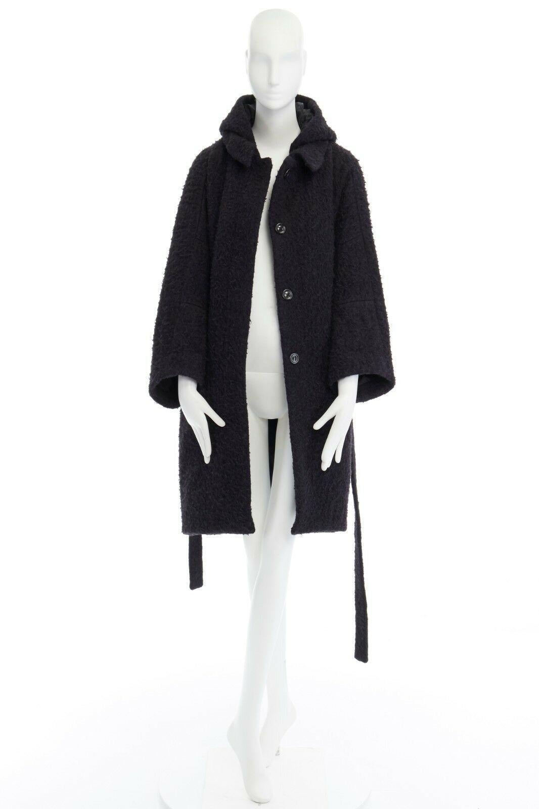 acne studios belted wool and alpaca-blend coat