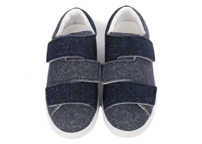 Acne Studios Bi-Color Grey Triple Lo Felt Velcro Sneakers For Sale at ...