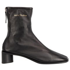 Acne Studios Black Bertine Ankle Boots Size IT 39