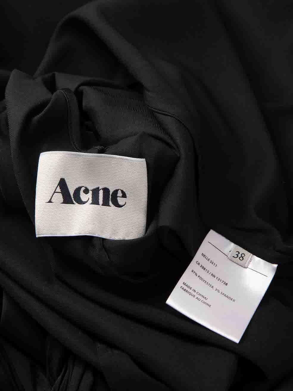 Women's Acne Studios Black Braided Strap Dress Size M For Sale
