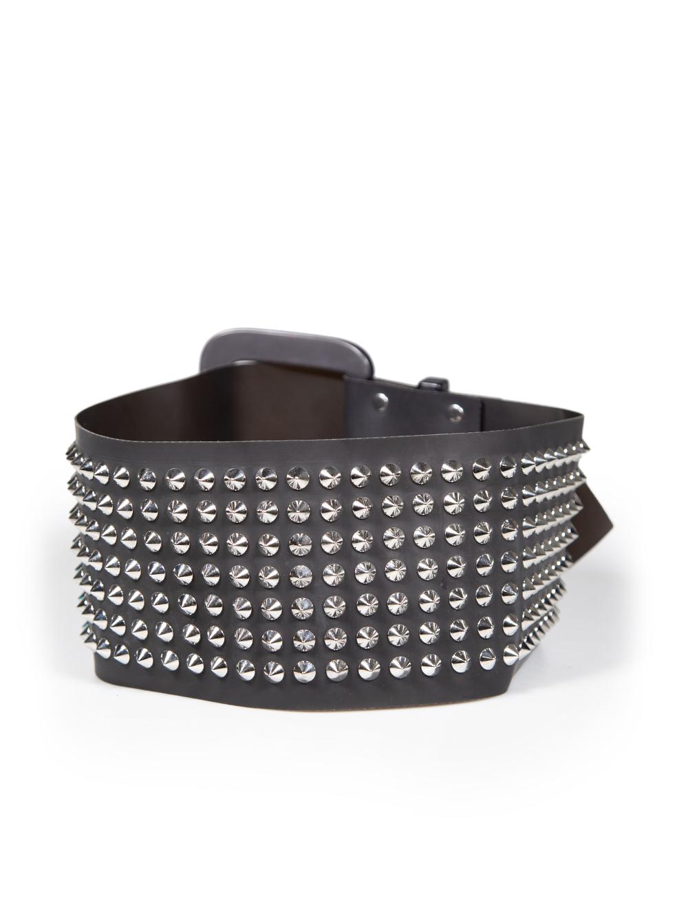 Acne Studios Black Large Studded Belt In Good Condition For Sale In London, GB