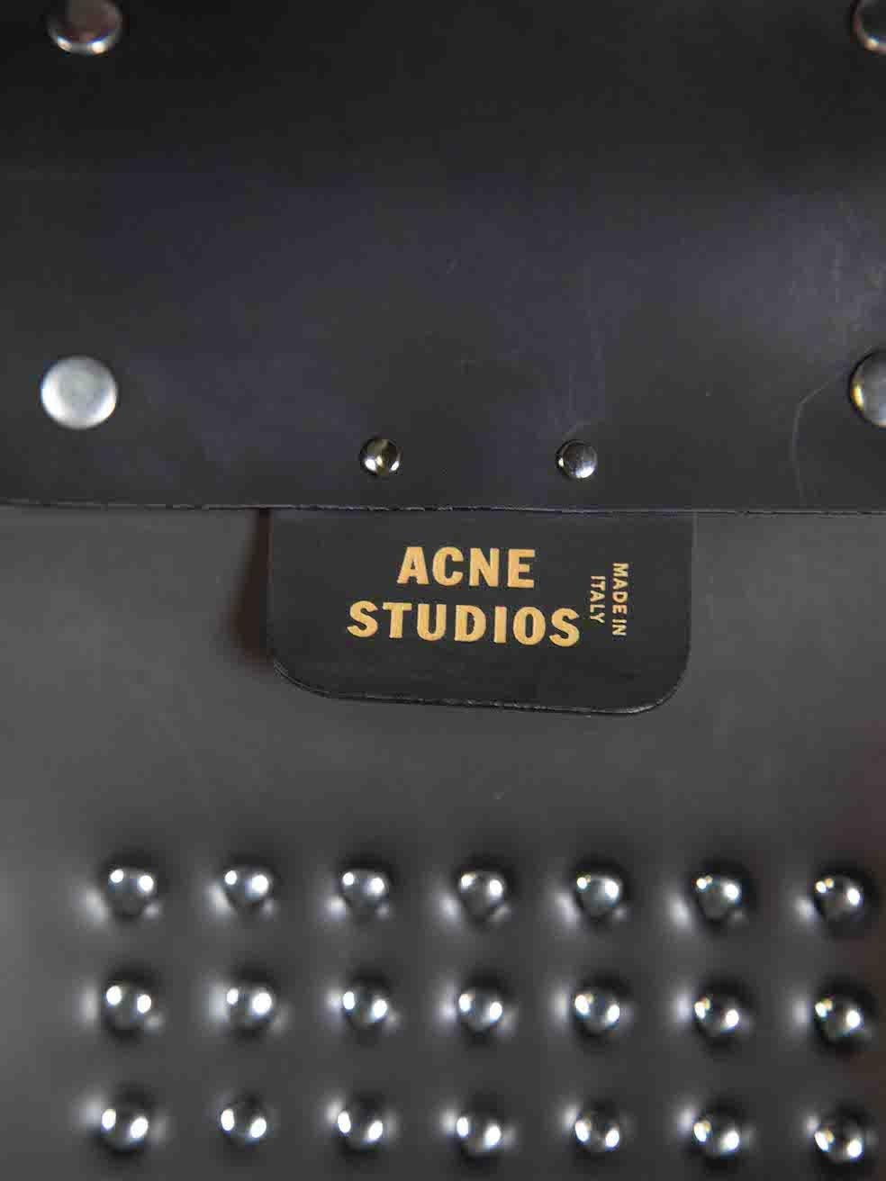 Acne Studios Black Large Studded Belt For Sale 3