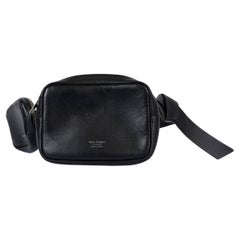 Studio A in pelle nera MUSUBI DOUBLE Cintura Borsa