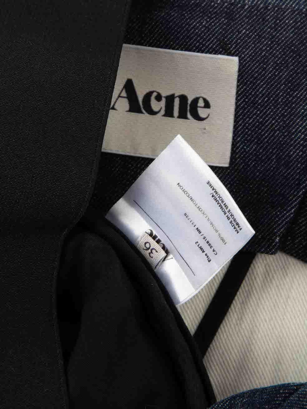 Acne Studios Blue Denim Pinafore Dress Size S For Sale 2