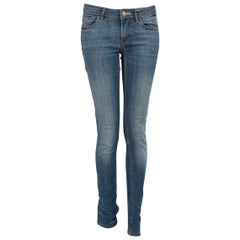 Acne Studios Blue Denim Skinny Low Rise Jeans Size M