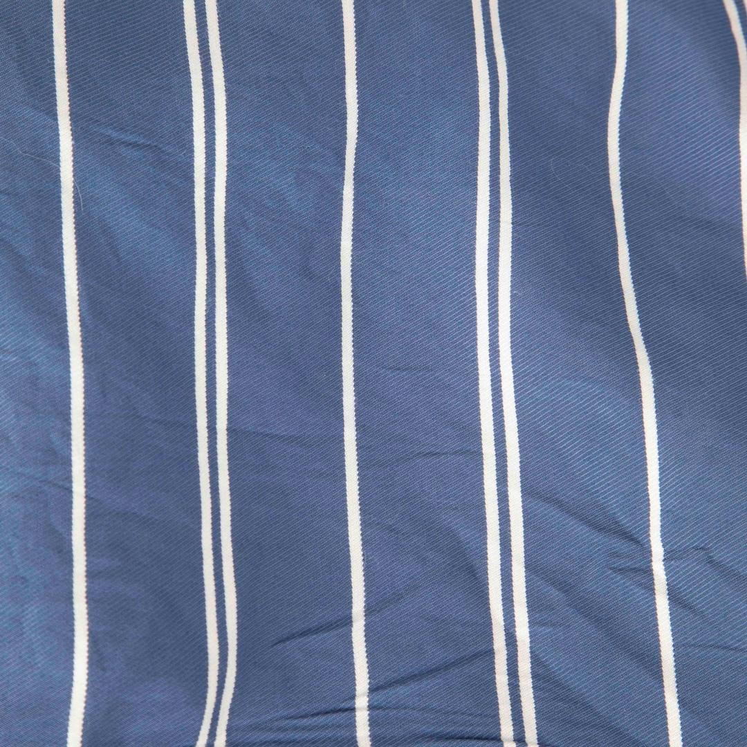 Acne Studios Camisa abotonada de rayas azules Talla 4XL Gris en venta