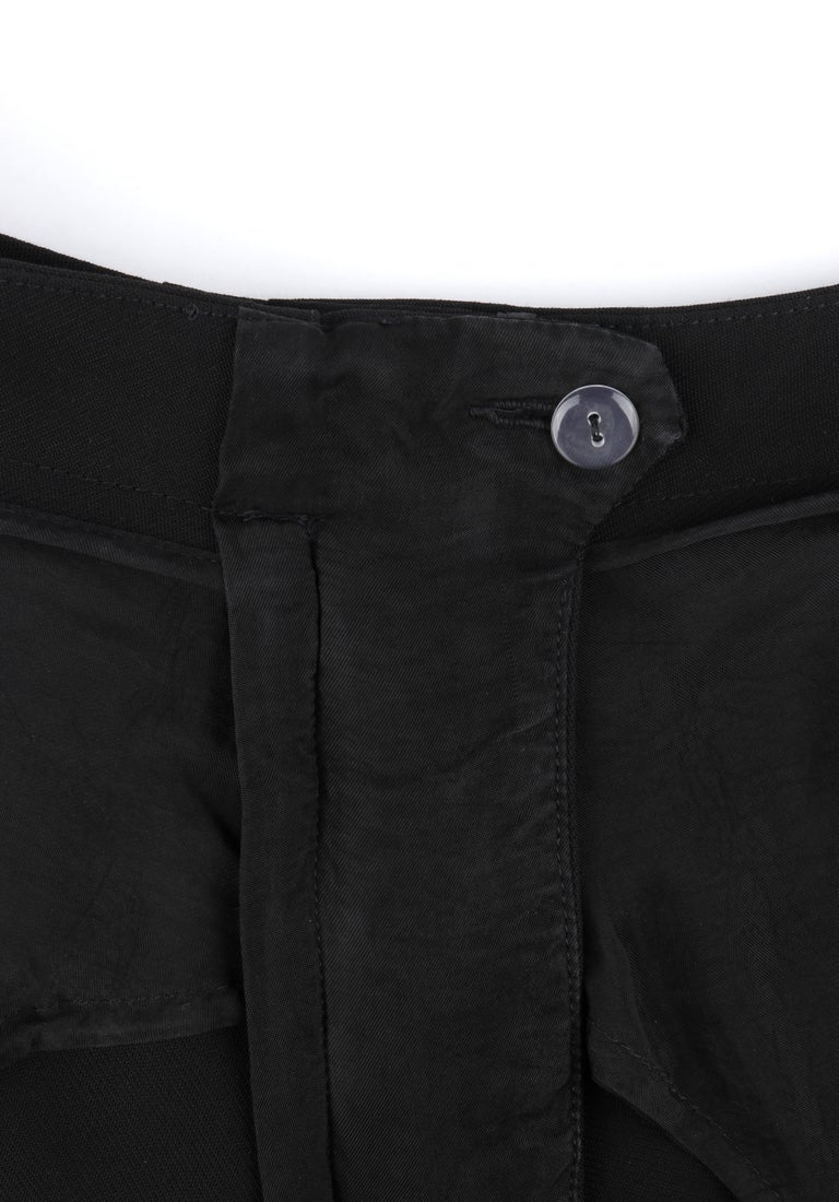 ACNE STUDIOS c.2021 Black Wool Tailored Four Pocket Bermuda Shorts