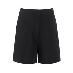 ACNE STUDIOS c.2021 Bermuda sartoriali in lana nera a quattro tasche