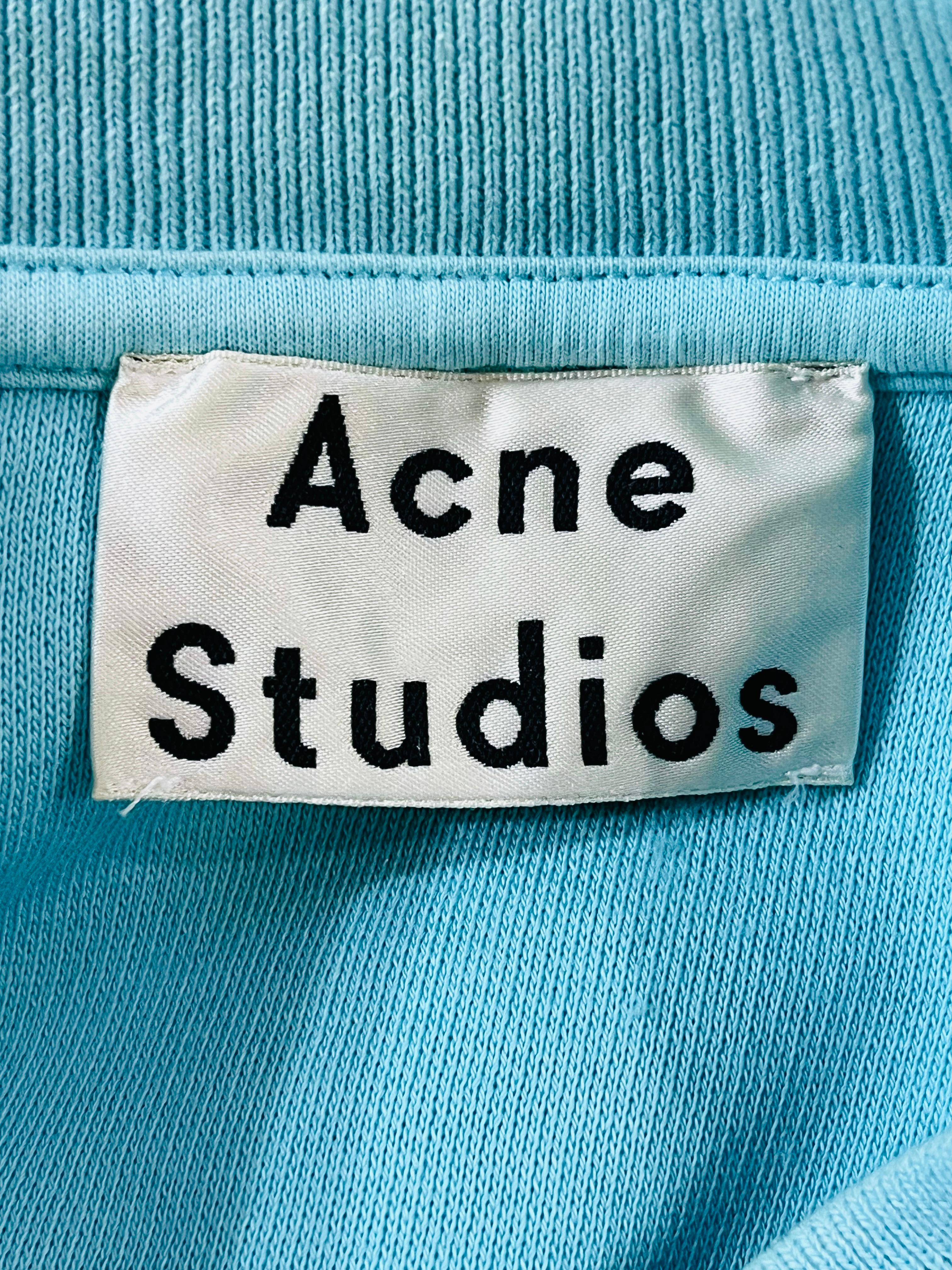 Acne Studios Cotton Logo Sweatshirt For Sale 2