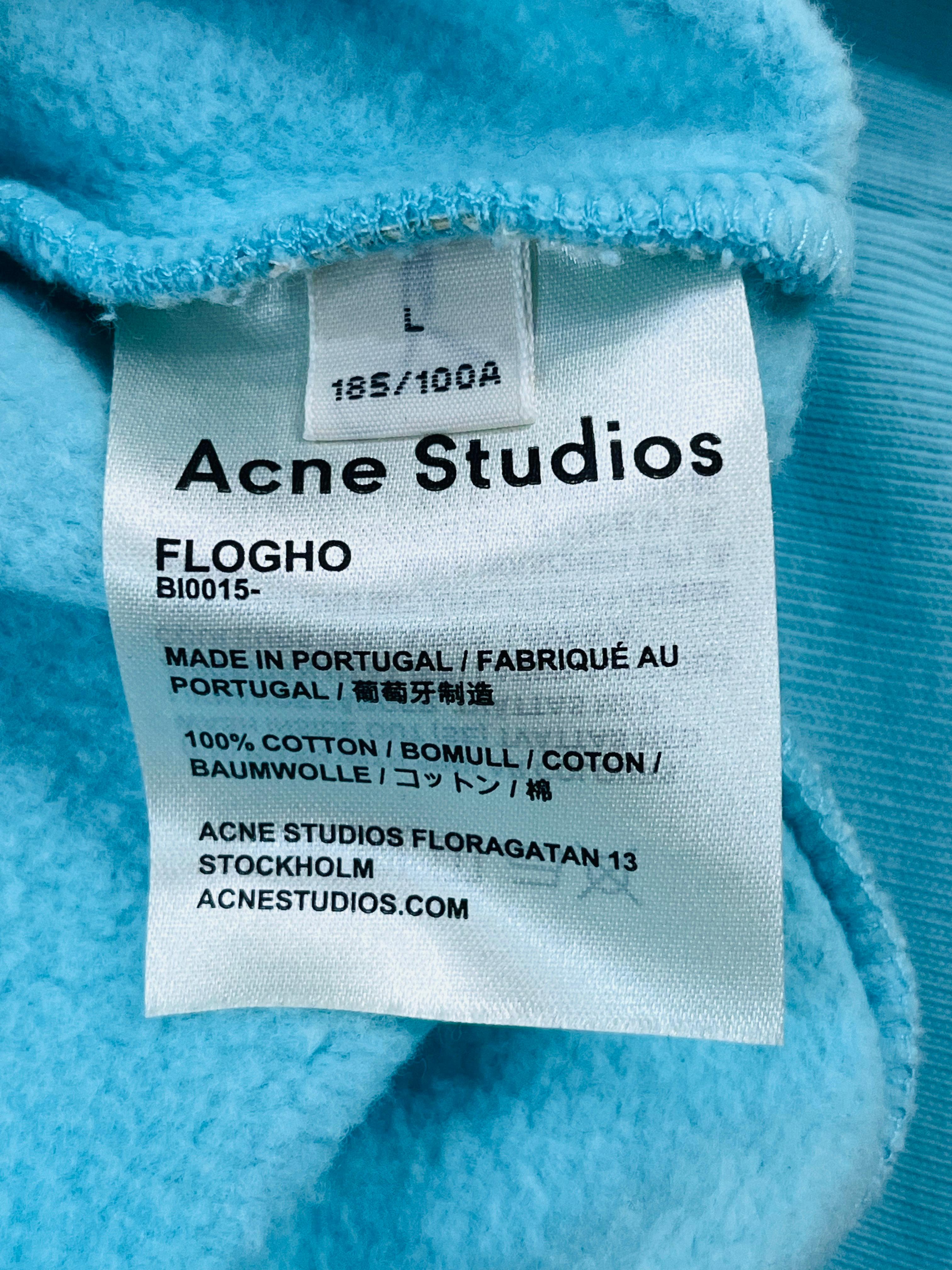 Acne Studios Cotton Logo Sweatshirt For Sale 3