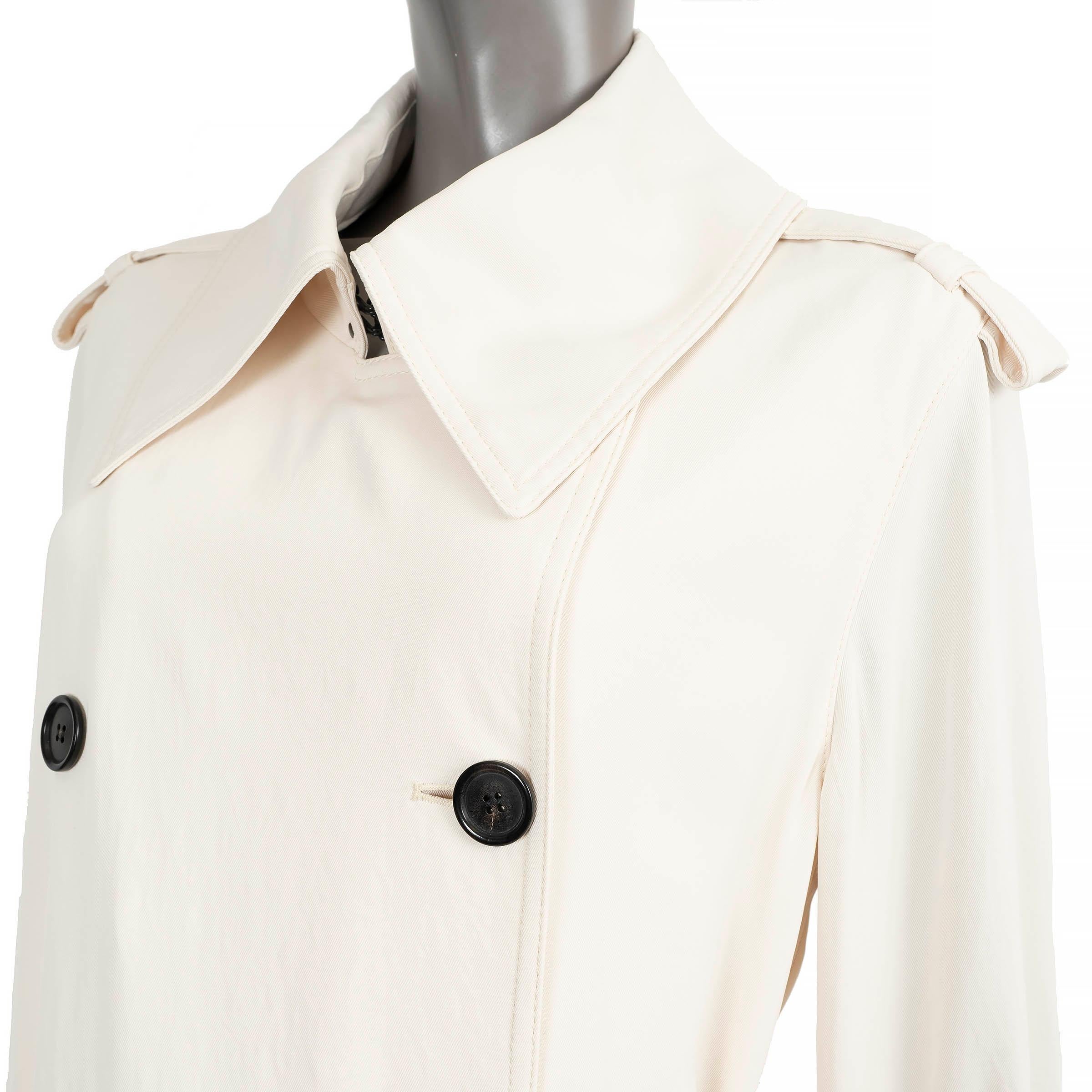 Donna ACNE STUDIOS crema triacetato 2017 LUCIE TRENCH Cappotto Giacca 32 XXS in vendita