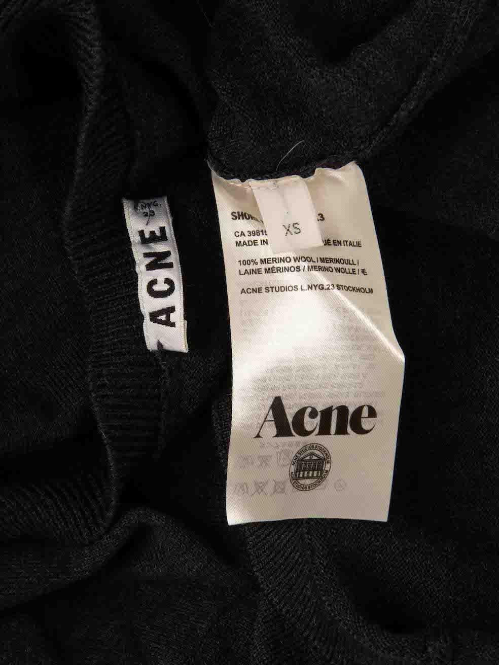 Women's Acne Studios Grey Crew Neck Knit Dress Size XS For Sale