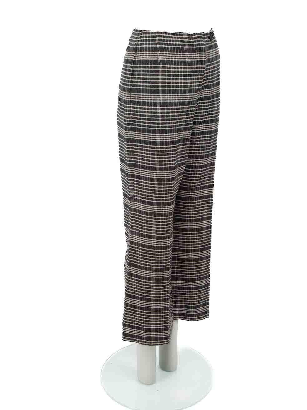 CONDITION is Very good. Hardly any visible wear to trousers is evident on this used Acne Studios designer resale item.

Details
Grey
Wool
Wide leg trousers
Checkered pattern
Cropped length
High rise
Front zip closure with button
2x Front side