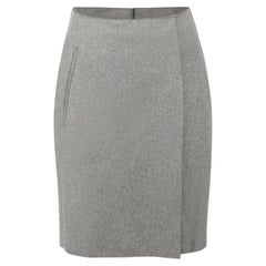 Acne Studios Grey Wool Mini Pencil Skirt Size XS