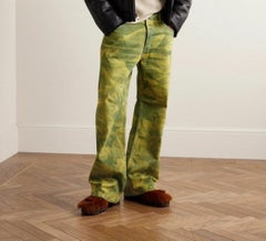 Acne Studios Jello 2021M Jeans EU 30 Loose fit Electric Green / Yellow Tie Dye