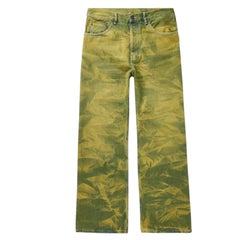 Acne Studios Jello 2021M Jeans EU 30 Loose fit Electric Green / Yellow Tie Dye