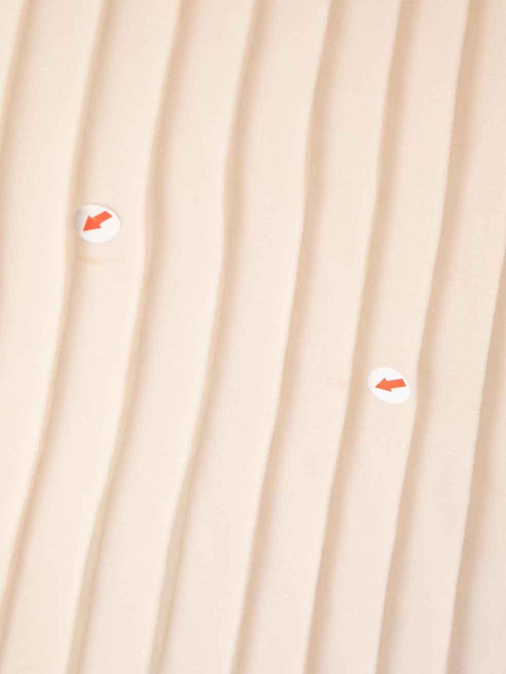 Women's Acne Studios Light Peach Pleated Mini Dress Size L For Sale