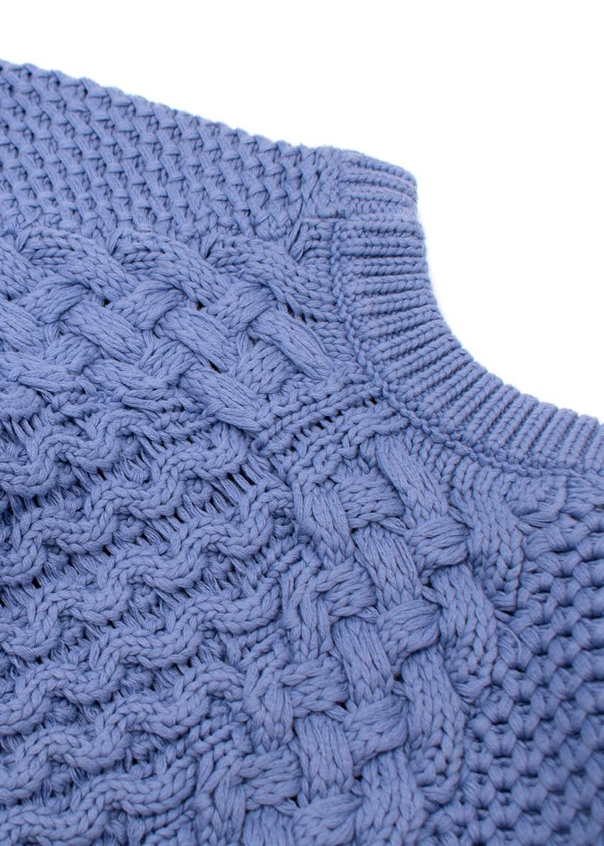 Maglione in maglia a cavi testurizzati di Acne Studios color lilla - US 8 in vendita 4