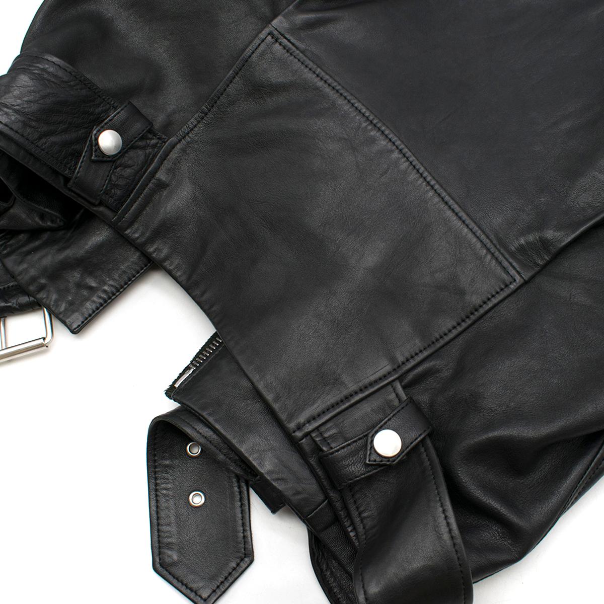 Acne Studios Mape Black Leather Jacket US 0-2 2