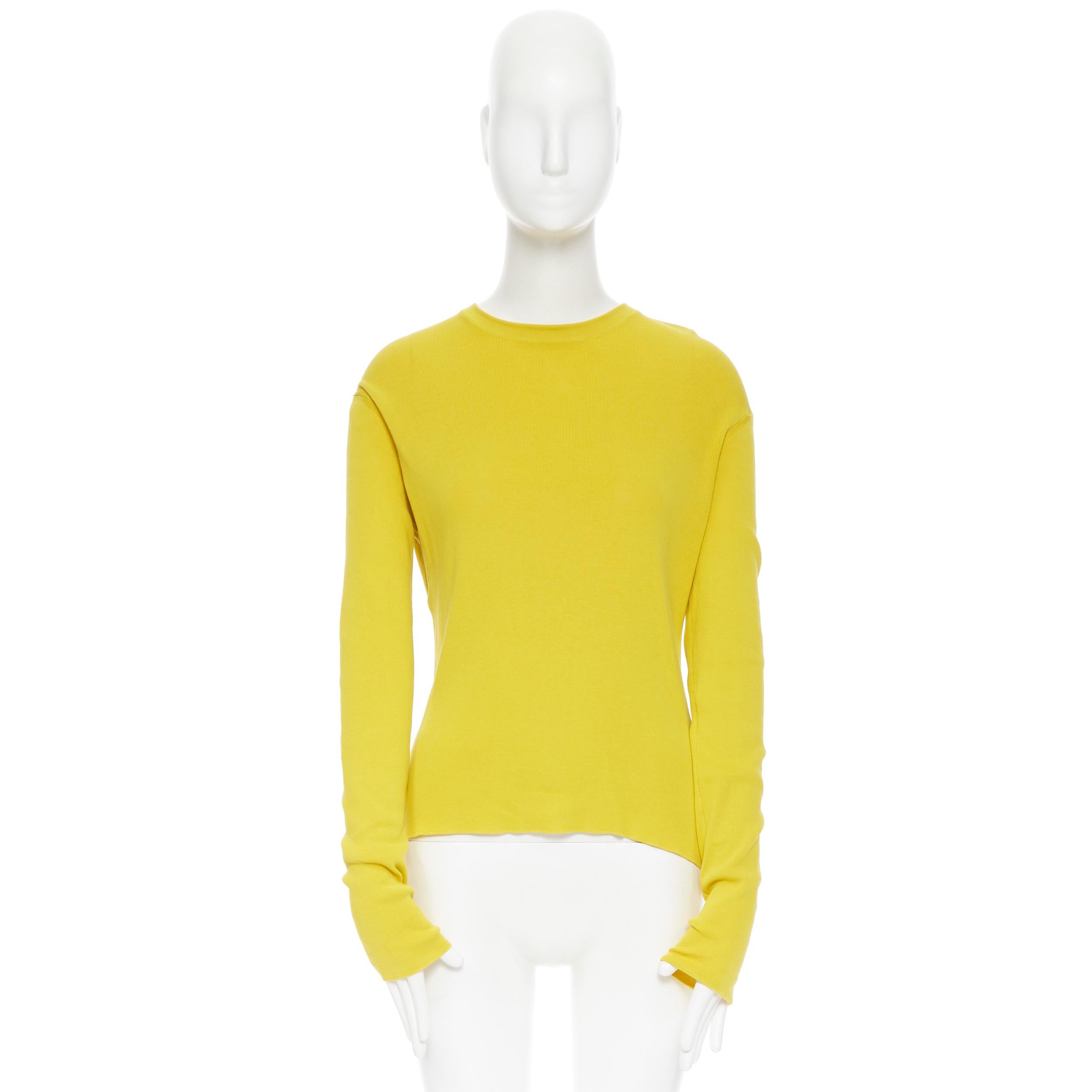 ACNE STUDIOS Materia SS15 100% cotton split back sweater top S For Sale at  1stDibs
