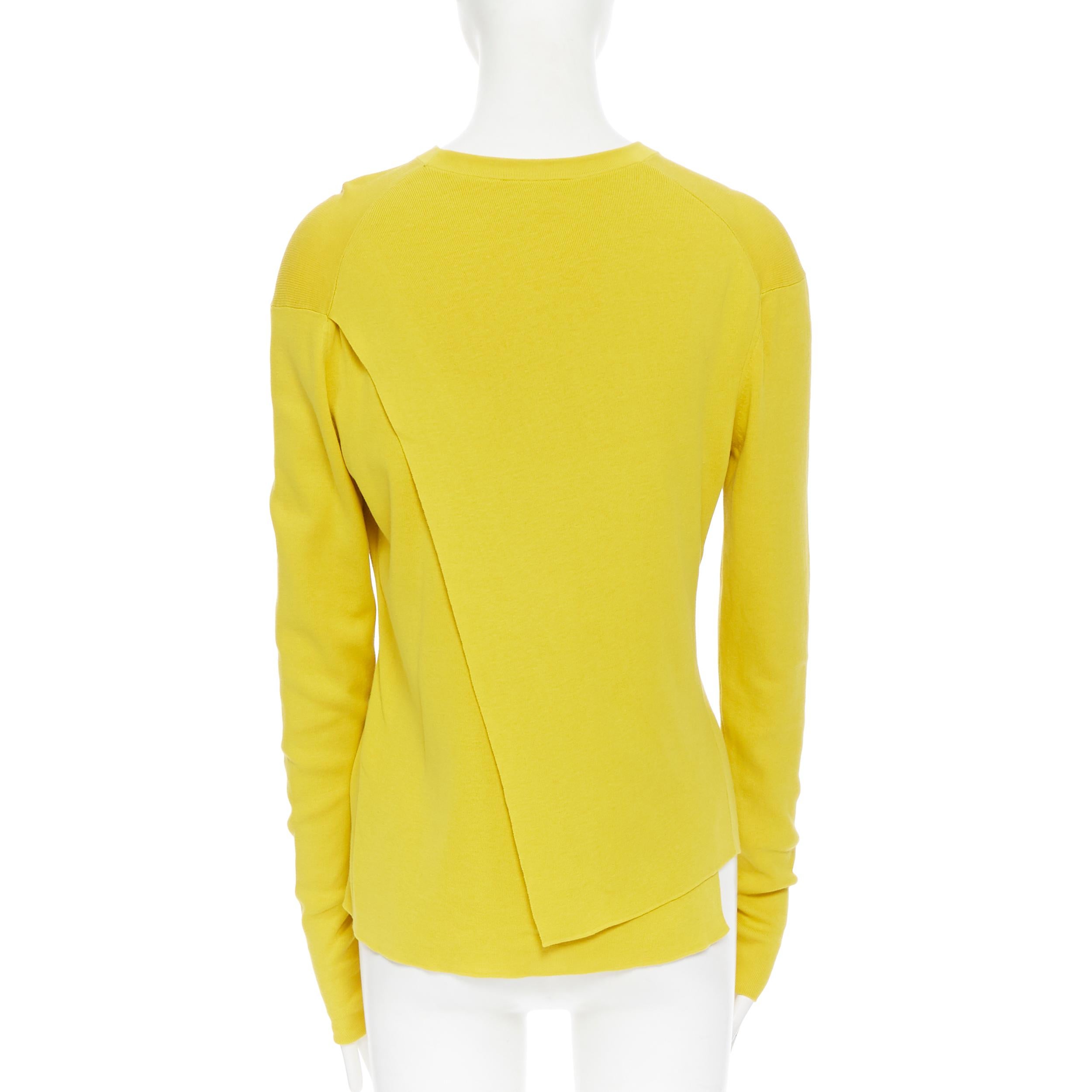ACNE STUDIOS Materia SS15 100% cotton split back sweater top S In Good Condition In Hong Kong, NT