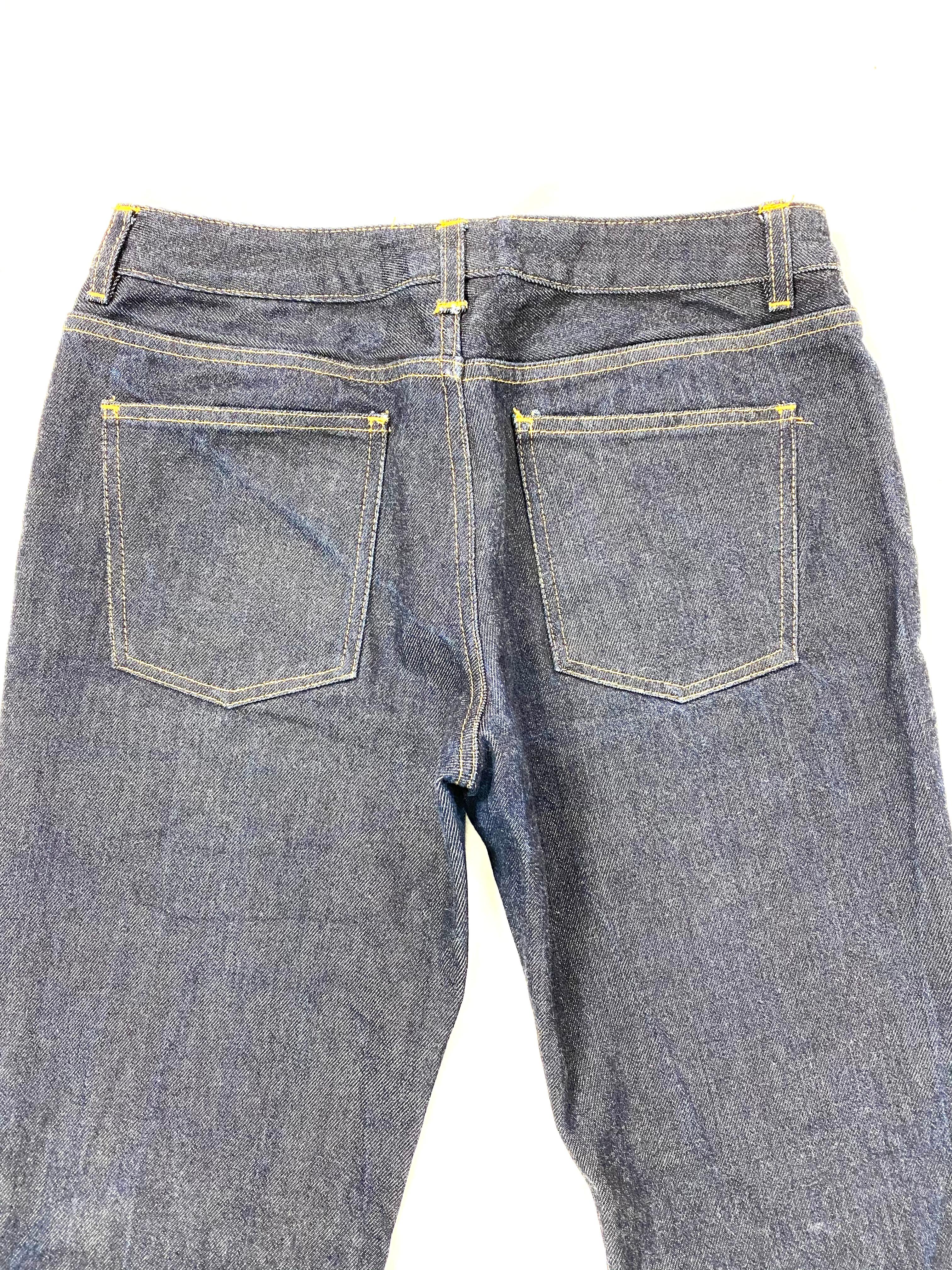Acne Studios Mello Rohe lange ausgestellte Denim-Jeans, Größe 38 im Zustand „Hervorragend“ im Angebot in Beverly Hills, CA