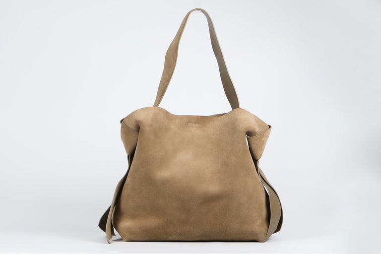 Acne Studios Musubi Medium Suede Shoulder Bag For Sale at 1stDibs