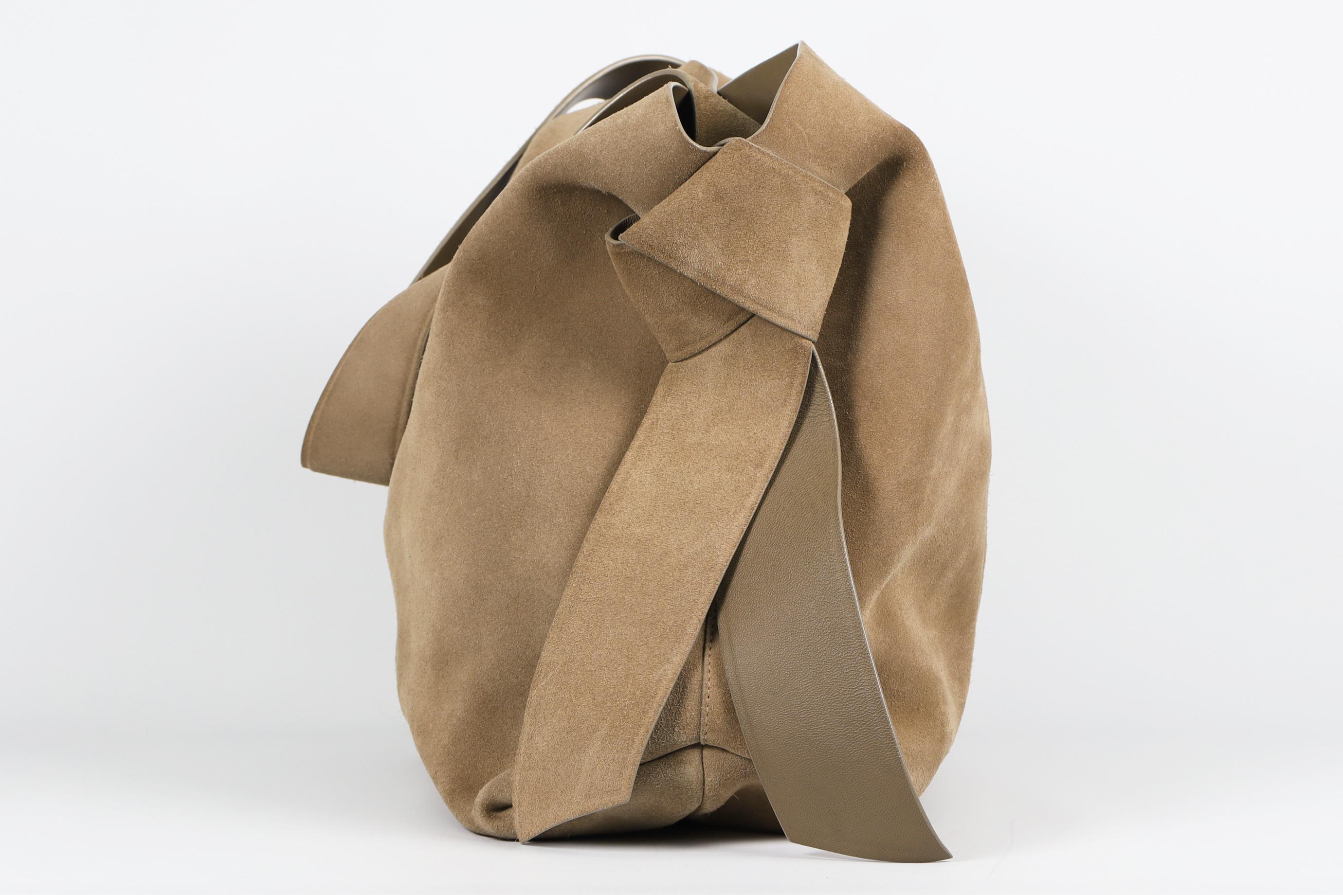 Acne Studios Musubi Medium Suede Shoulder Bag For Sale 1