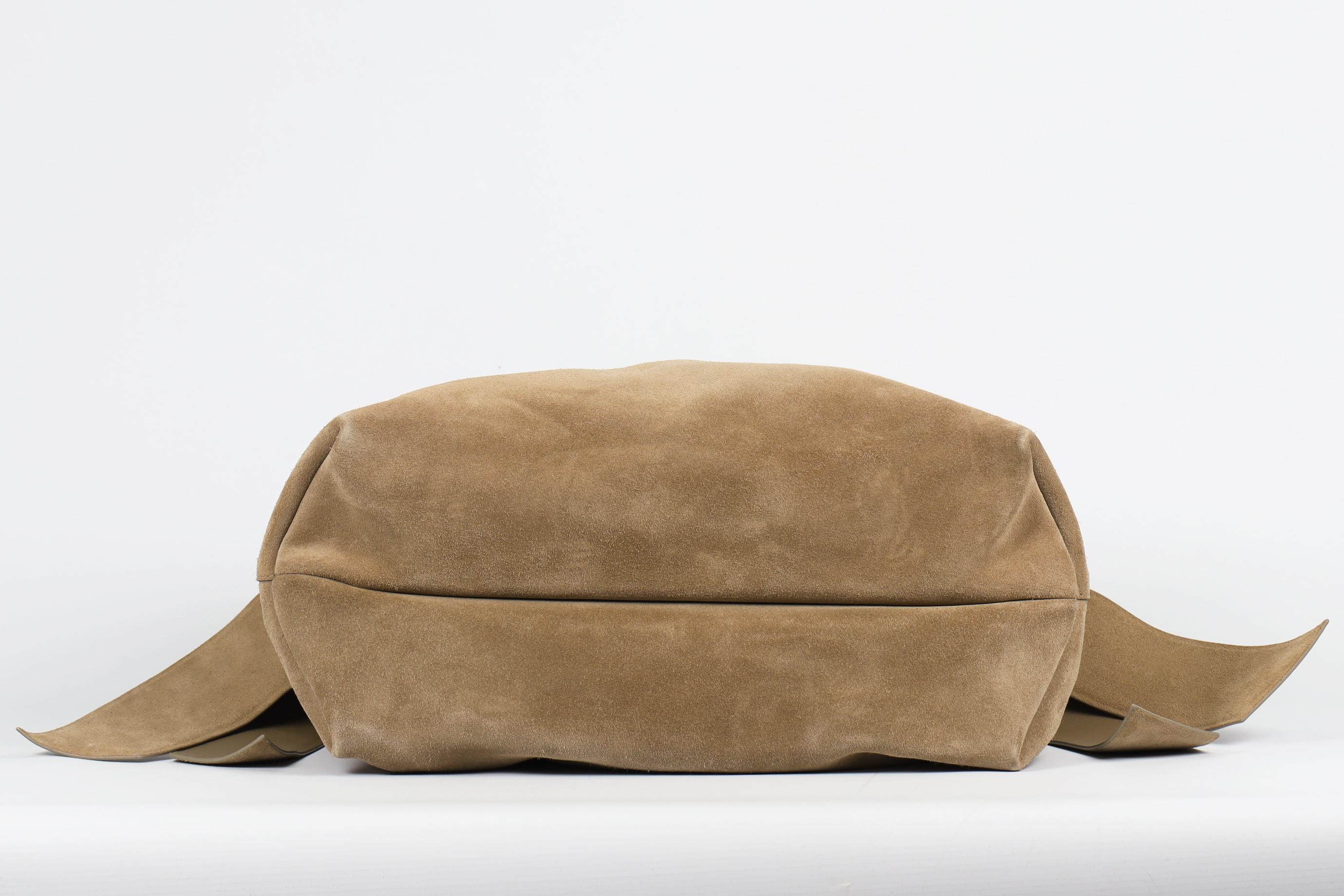 Acne Studios Musubi Medium Suede Shoulder Bag For Sale 2