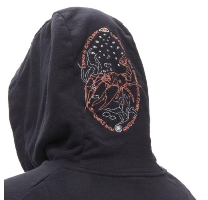 ACNE STUDIOS orange logo graphic embroidered black cotton oversized hoodie S
Reference: YNWG/A00114
Brand: Acne Studios
Material: Cotton
Color: Black, Orange
Pattern: Solid
Closure: Pullover
Extra Details: Lobster eye motive embroidery on the