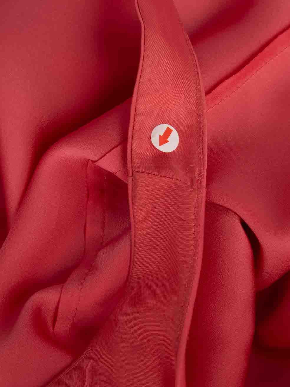 Acne Studios - Vestito midi senza maniche con drappeggio rosa - Taglia S in vendita 1