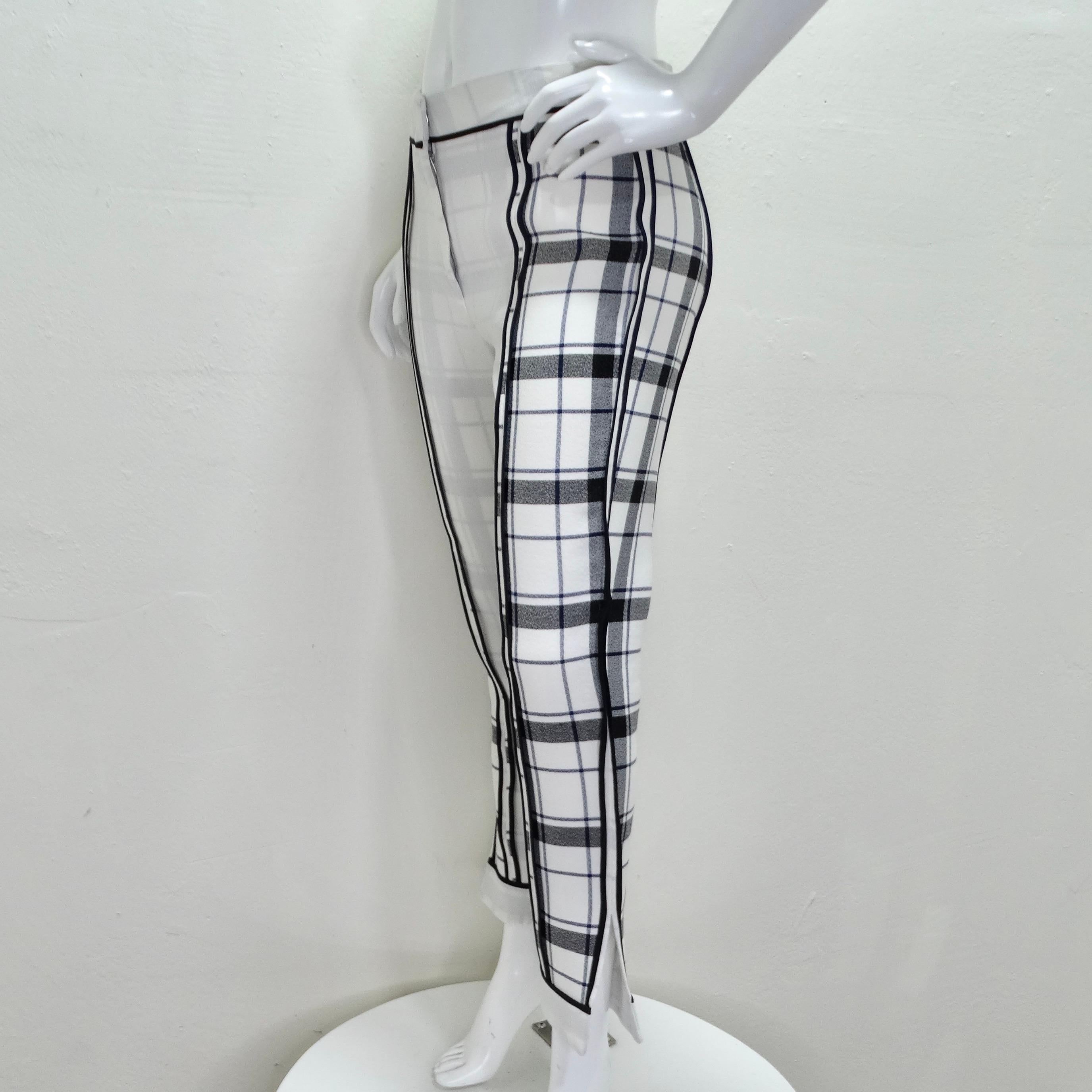 Acne Studios Plaid Trousers For Sale 4
