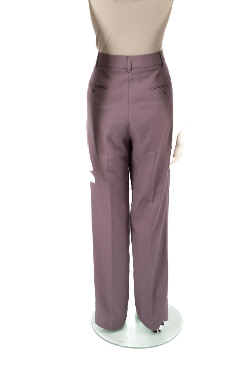 Gray Acne Studios Purple Straight Leg Trousers Size L