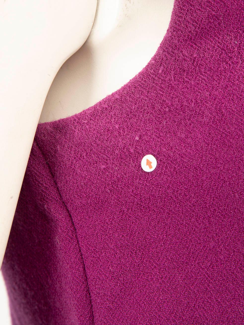 Acne Studios Lila Wolle Crew Neck Minikleid Größe S im Angebot 1