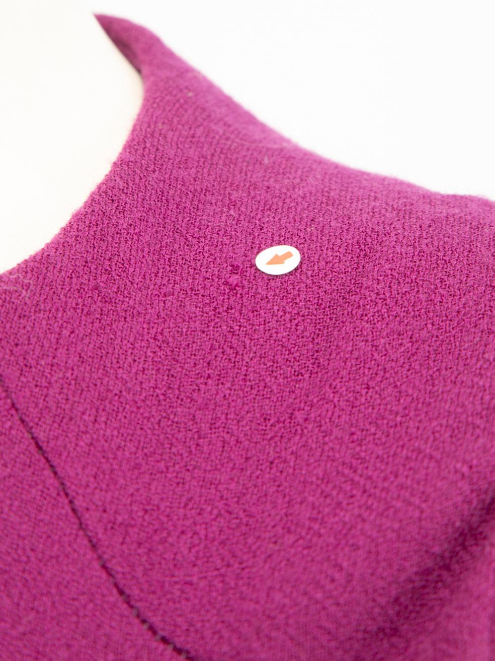 Acne Studios Lila Wolle Crew Neck Minikleid Größe S im Angebot 2