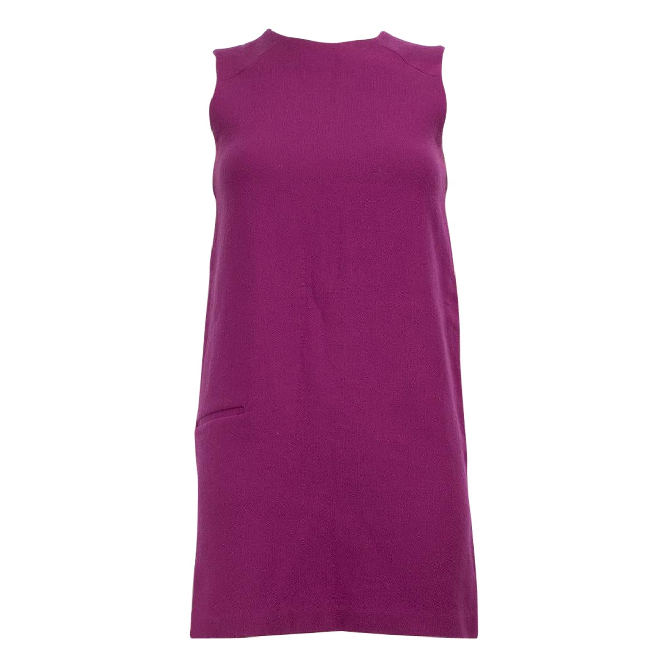 Acne Studios Lila Wolle Crew Neck Minikleid Größe S im Angebot
