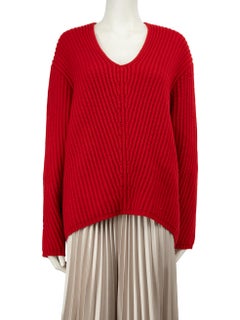 Acne Studios Red Wool Knit Jumper Size M